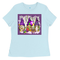 Baby Blue Mardi Gras carnival with gnomies tumbler Ladies Tee - HowdyJamesFarm