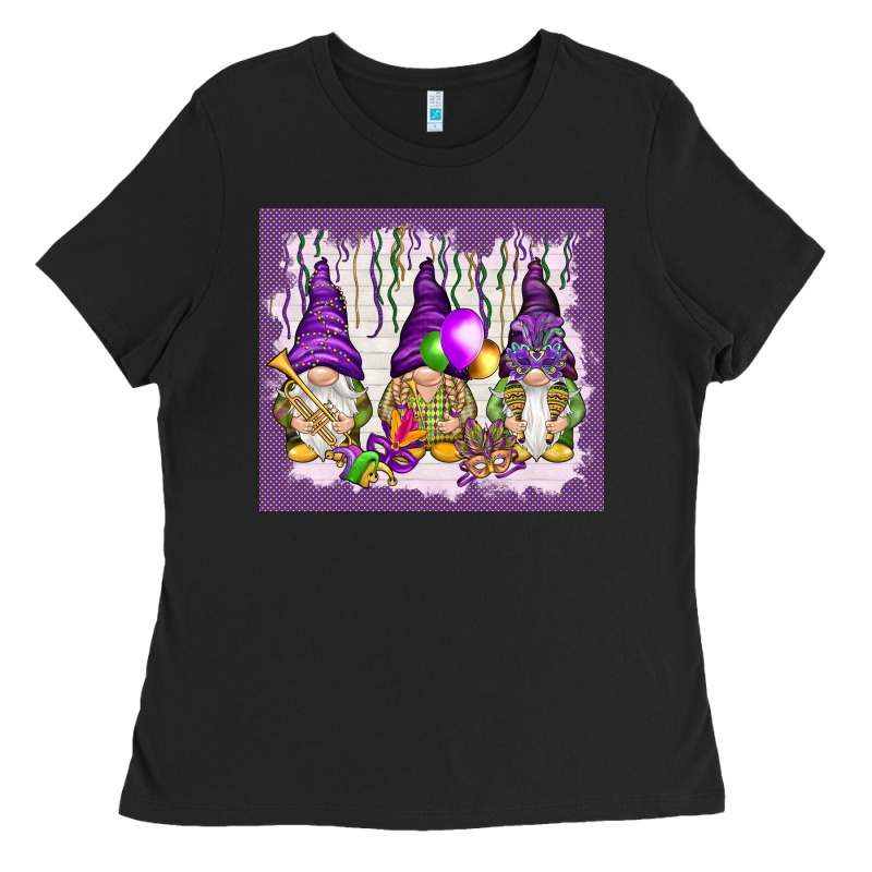 Mardi Gras Carnival With Gnomies Tumbler Ladies Tee by HowdyJamesFarm | Teevron