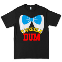 Black tweedle dee dum funny matching halloween costume for couples premium t Premium Tee - maiPhamDesign