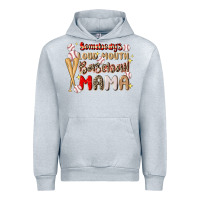 Heather Grey somebody's loud mouth baseball Urban Hoodie - JahusDesignShop