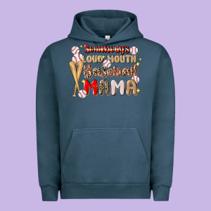 Somebody's Loud Mouth Baseball Urban Hoodie Designed By Jahusdesignshop