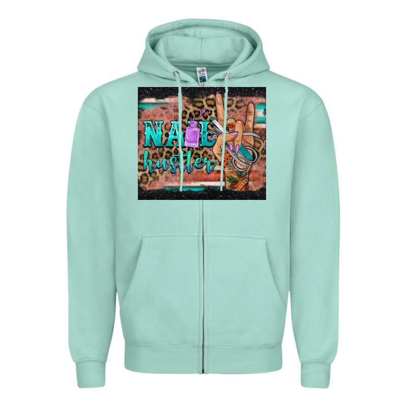 Nail Hustler Tumbler Zipper Hoodie by BarkalooDesign | Teevron