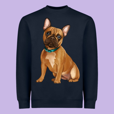 French Bulldog Heavyweight Sweatshirt Designed By Artiststas