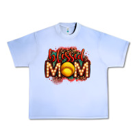 Grape Ice blessed softball mom lightbulb letters Urban Heavy Tee - OliviaCreatesArt