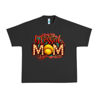 Pigment Black blessed softball mom lightbulb letters Urban Heavy Tee - OliviaCreatesArt