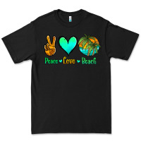 Black peace love beach Premium Tee - Jasminsmagicworld