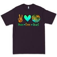 Plum peace love beach Premium Tee - Jasminsmagicworld