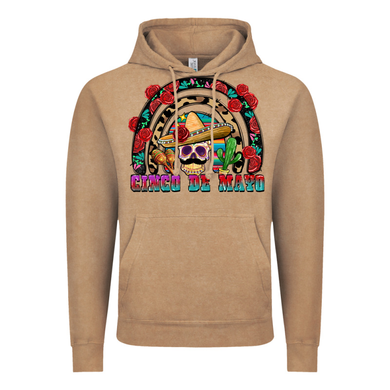 Cinco De Mayo Rainbow Vintage Hoodie by FaDigitalArtStudio | Teevron