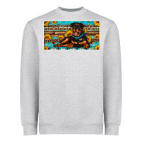 Rottweiler With Sunflowers License Plate Heavyweight Sweatshirt | Teevron
