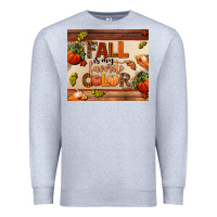 Heather Grey fall is my favorite color Premium Sweatshirt - AdoDesignShop