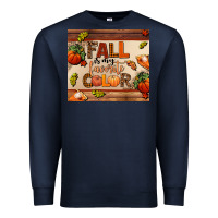Navy fall is my favorite color Premium Sweatshirt - AdoDesignShop