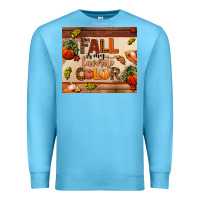 Ocean Blue fall is my favorite color Premium Sweatshirt - AdoDesignShop