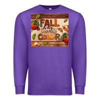 Purple fall is my favorite color Premium Sweatshirt - AdoDesignShop