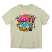 Mossy Salty vibes summer Heavy Core Tee - NancyCooperArtShop