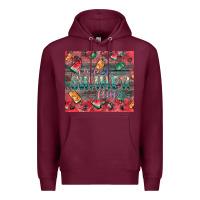 Burgundy summer vibes Premium Hoodie - CowhideDigitalArt