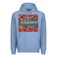 Colony Blue summer vibes Premium Hoodie - CowhideDigitalArt