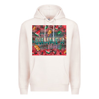 Pale Pink summer vibes Premium Hoodie - CowhideDigitalArt