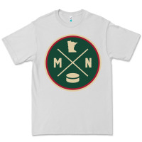 Dove Grey Classic Minnesota Hockey MN Outline Pullover Hoodie Premium Tee - maiPhamDesign