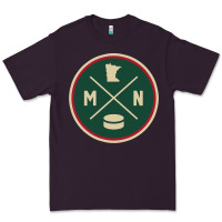 Plum Classic Minnesota Hockey MN Outline Pullover Hoodie Premium Tee - maiPhamDesign