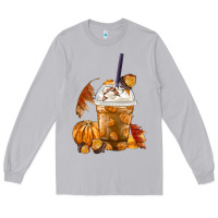 Moon Dust Pumpkin Spice Coffee Long Sleeve Tee - FaDigitalArtStudio