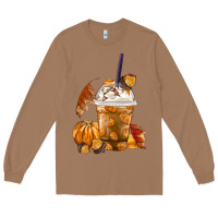 Toasted Coconut Pumpkin Spice Coffee Long Sleeve Tee - FaDigitalArtStudio