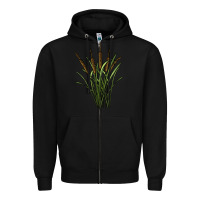 Black reeds Zipper Hoodie - BarkalooDesign