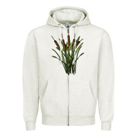 Oatmeal Heather reeds Zipper Hoodie - BarkalooDesign