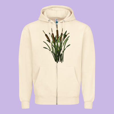 Reeds Zipper Hoodie Designed By Barkaloodesign