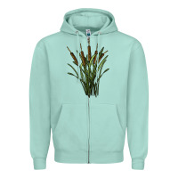 Seafoam reeds Zipper Hoodie - BarkalooDesign