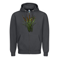Smoke reeds Zipper Hoodie - BarkalooDesign