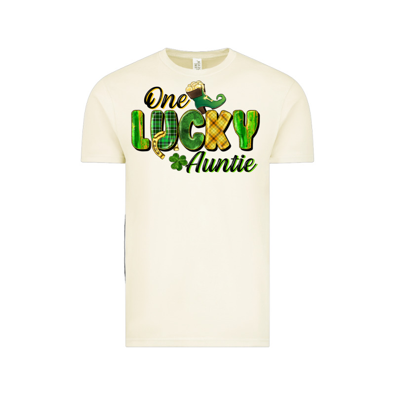 One Lucky Auntie St. Patrick's Day Vintage Tee by CowGirlArtShop | Teevron