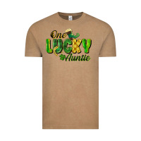 Vintage Coffee One Lucky Auntie St. Patrick's Day Vintage Tee - CowGirlArtShop