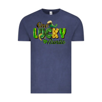 Vintage Denim One Lucky Auntie St. Patrick's Day Vintage Tee - CowGirlArtShop