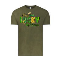 Vintage Olive One Lucky Auntie St. Patrick's Day Vintage Tee - CowGirlArtShop