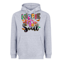 Heather Grey hippie soul Heavyweight Hoodie - AdoDesignShop