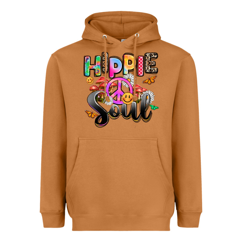 Hippie Soul Heavyweight Hoodie by AdoDesignShop | Teevron