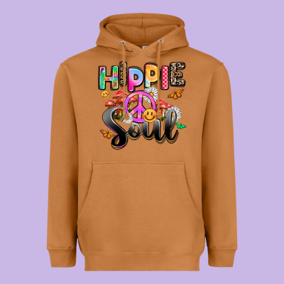 Hippie Soul Heavyweight Hoodie Designed By Adodesignshop