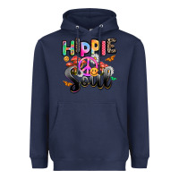 Navy hippie soul Heavyweight Hoodie - AdoDesignShop