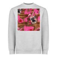 Heather Grey easter heifer with bunny ears seamless pattern Heavyweight Sweatshirt - Artiststas