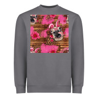 Storm easter heifer with bunny ears seamless pattern Heavyweight Sweatshirt - Artiststas