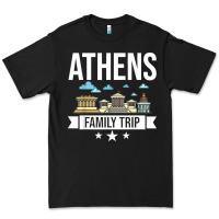 Black Athens Greece City Trip Skyline Map Travel Premium Tee - maiPhamDesign
