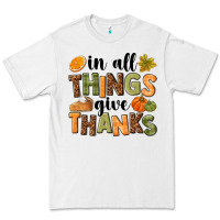 White In all things give thanks Premium Tee - NancyCooperArtShop