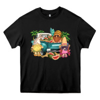 Black summer gnomies truck Heavy Core Tee - NancyCooperArtShop