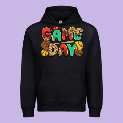 Game Day Softball Urban Hoodie Designed By Jahusdesignshop
