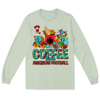 Matcha Coffee And American Football Coffee Cups Long Sleeve Tee - FaDigitalArtStudio