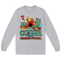 Moon Dust Coffee And American Football Coffee Cups Long Sleeve Tee - FaDigitalArtStudio