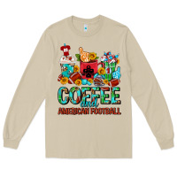 Mushroom Coffee And American Football Coffee Cups Long Sleeve Tee - FaDigitalArtStudio