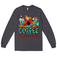 Smoke Coffee And American Football Coffee Cups Long Sleeve Tee - FaDigitalArtStudio