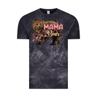 Cloud Black Mama bear mother's day Vintage Tee - HowdyJamesFarm