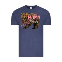 Vintage Denim Mama bear mother's day Vintage Tee - HowdyJamesFarm